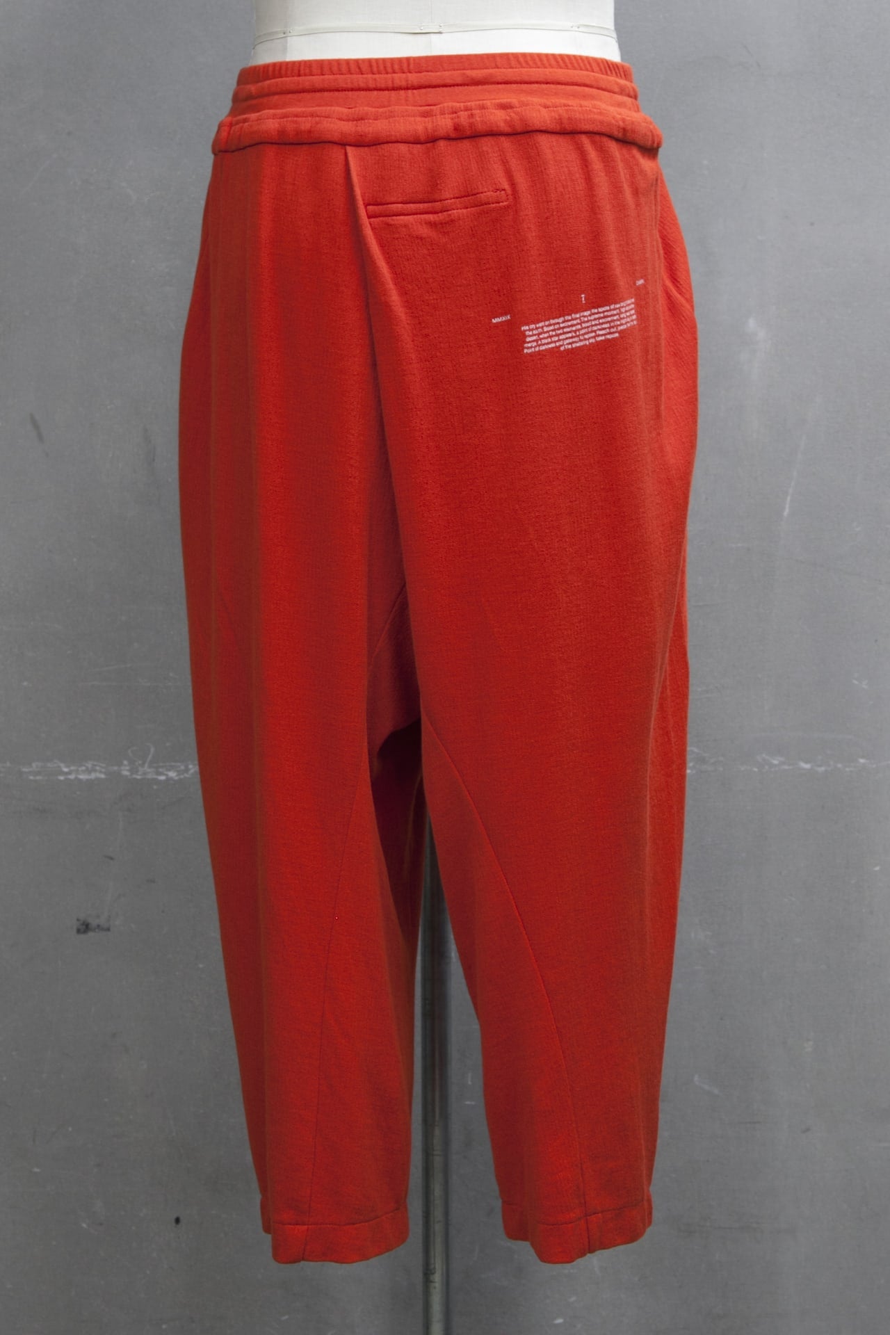 TUCKED BAGGY PANTS Orange