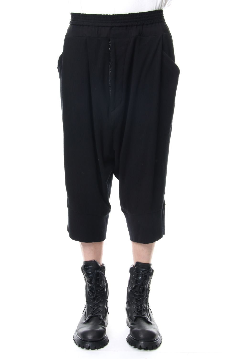 TUCKED CROTCH PANTS Black