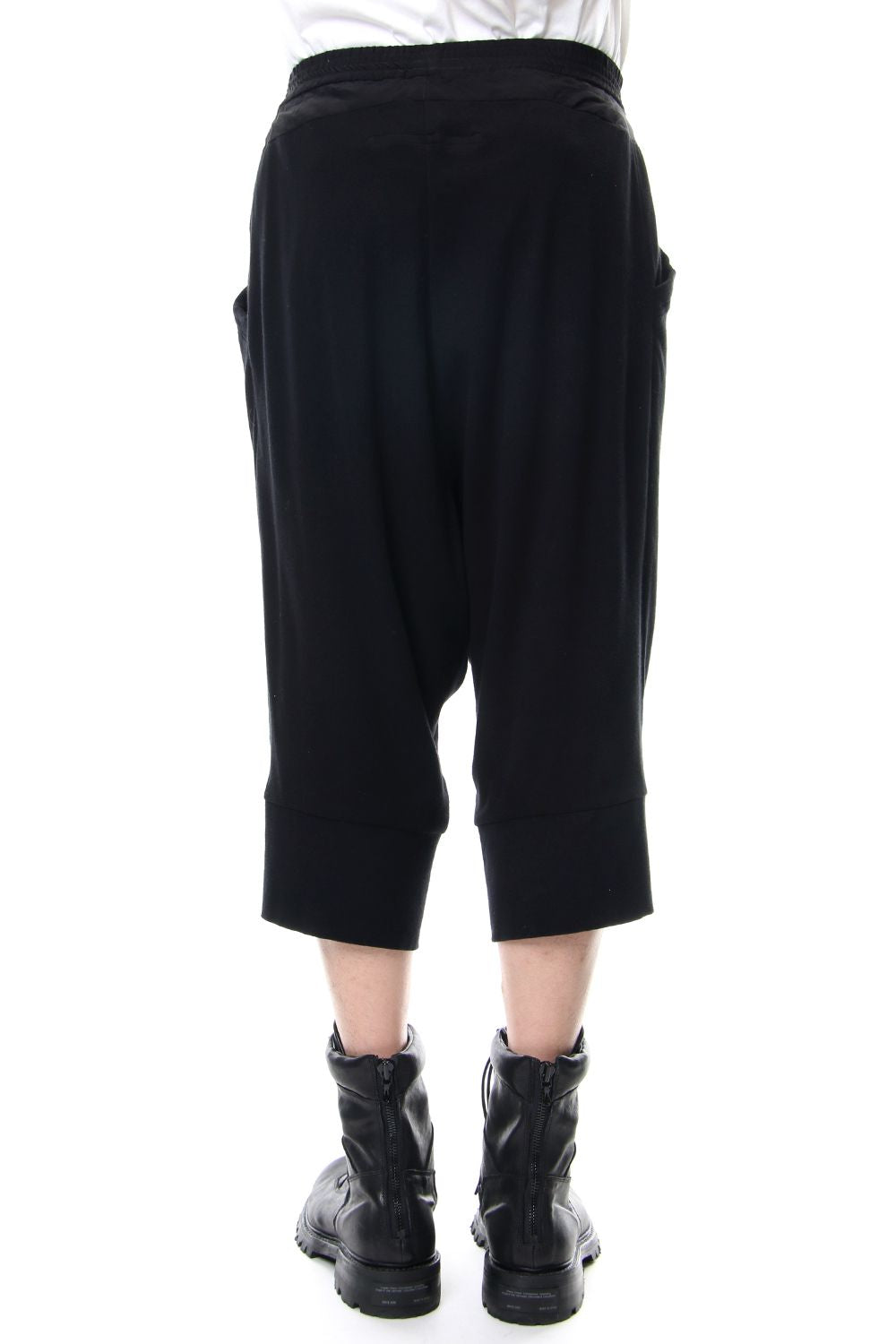 TUCKED CROTCH PANTS Black