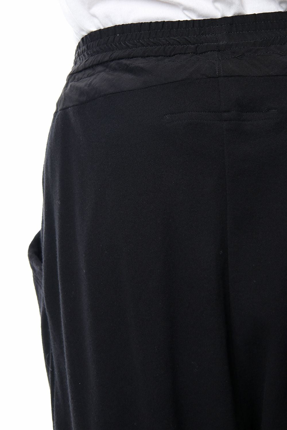 TUCKED CROTCH PANTS Black