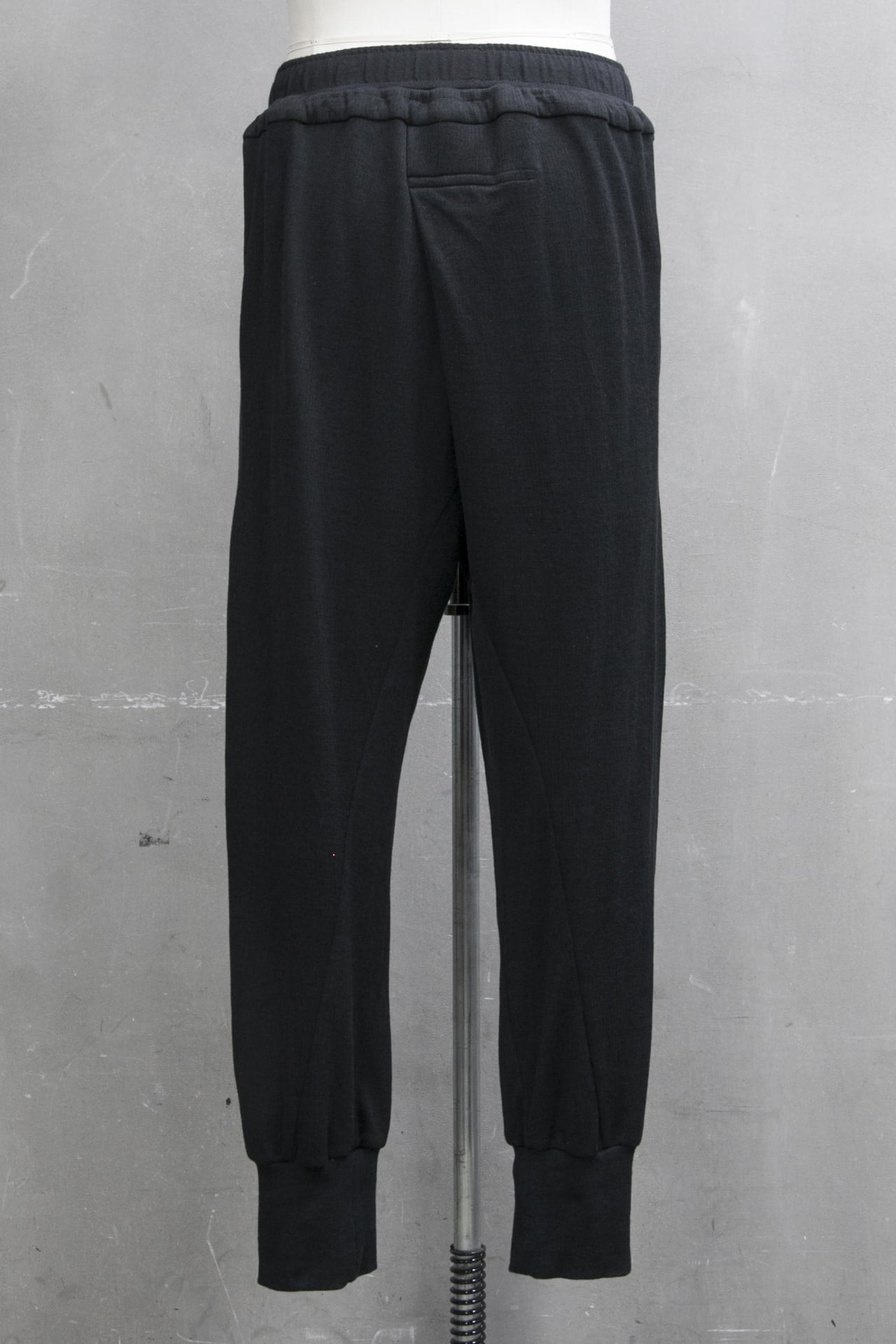 TUCKED TRACK PANTS Black