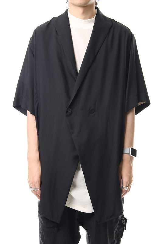 LOZENGE COLLAR SHIRT Black