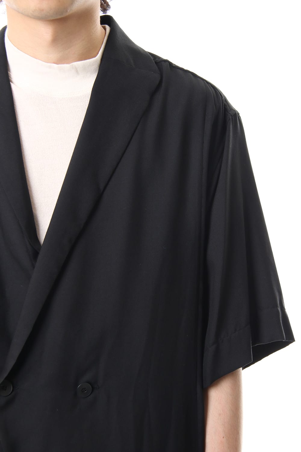 LOZENGE COLLAR SHIRT Black