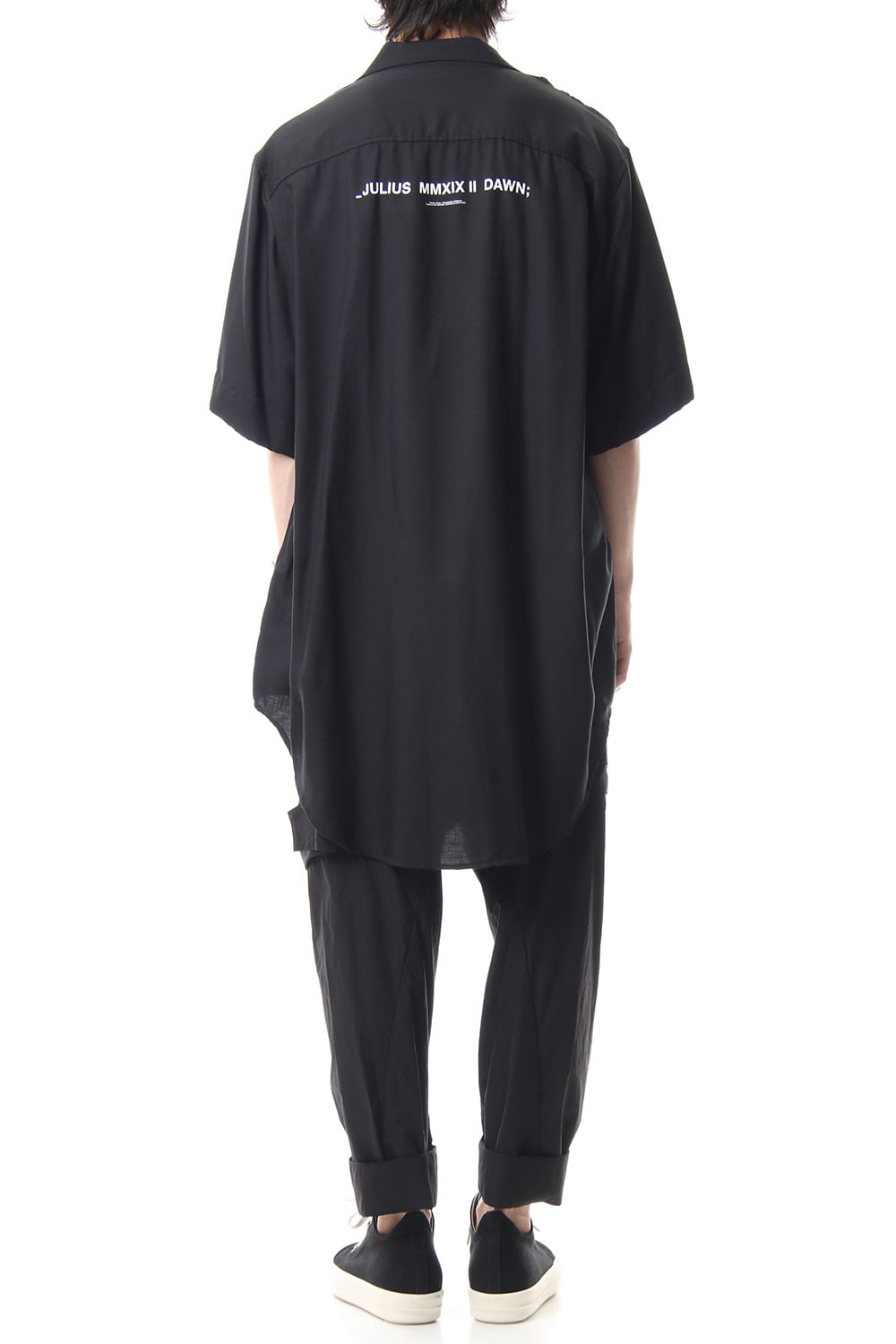 LOZENGE COLLAR SHIRT Black