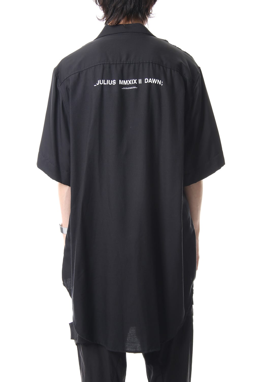 LOZENGE COLLAR SHIRT Black