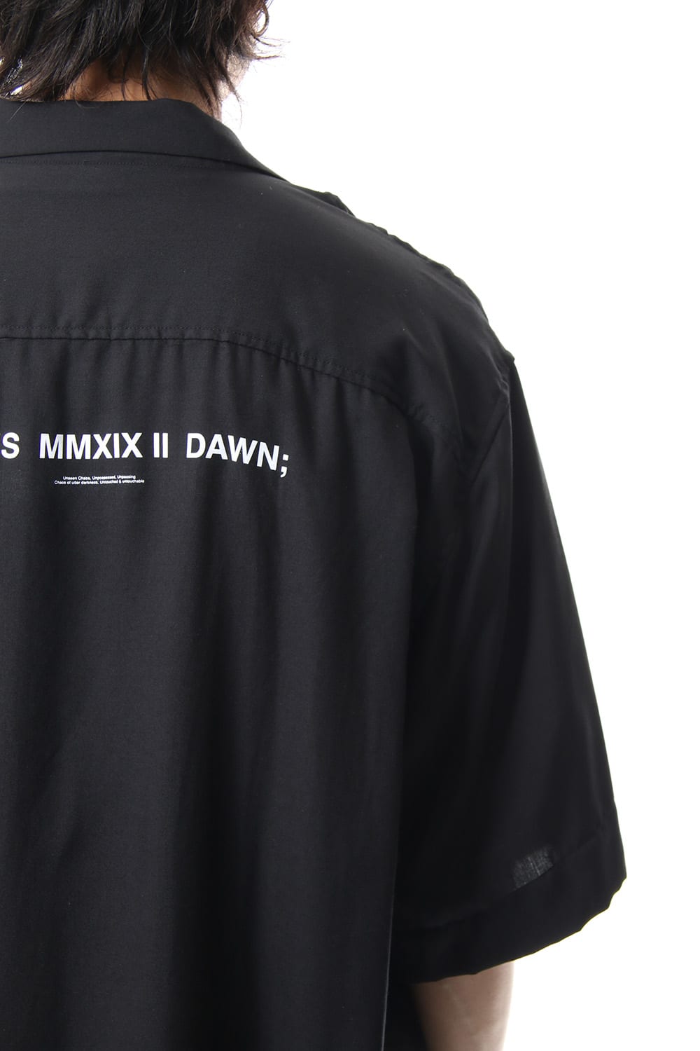 LOZENGE COLLAR SHIRT Black