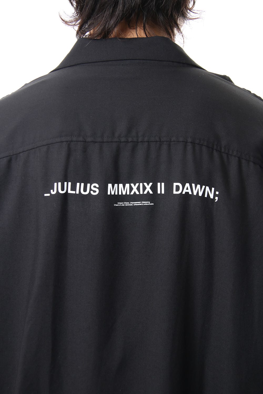 LOZENGE COLLAR SHIRT Black