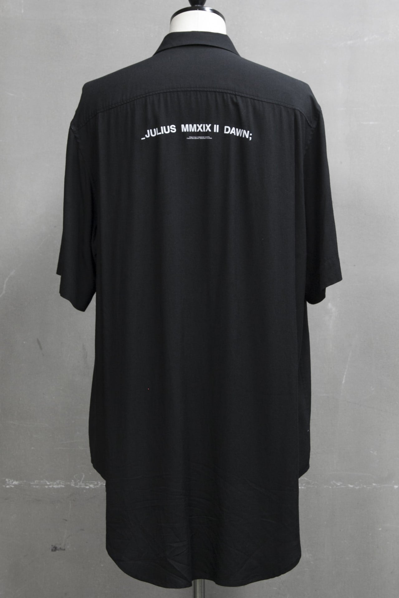 LOZENGE COLLAR SHIRT Black