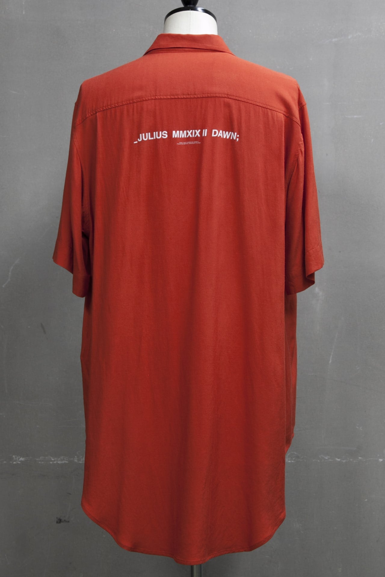 LOZENGE COLLAR SHIRT Orange