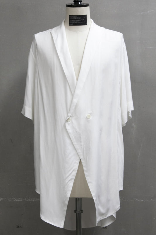 LOZENGE COLLAR SHIRT White