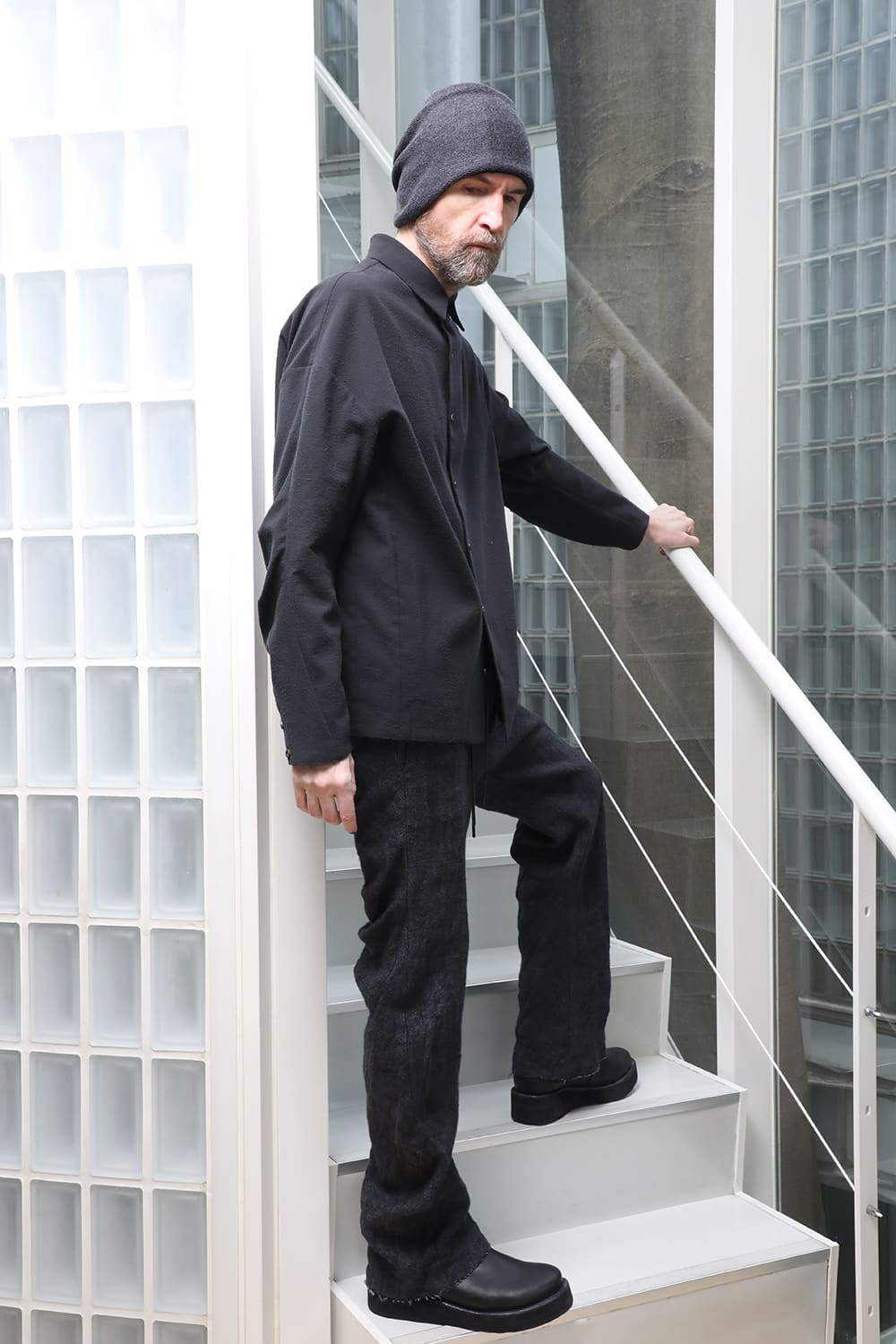 シャツ ルーズフィット コットン/シルク