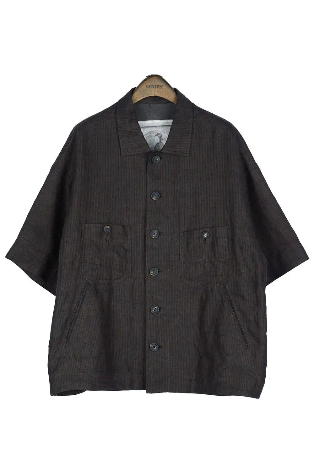 Oversized Short Sleeve Workers Shirt