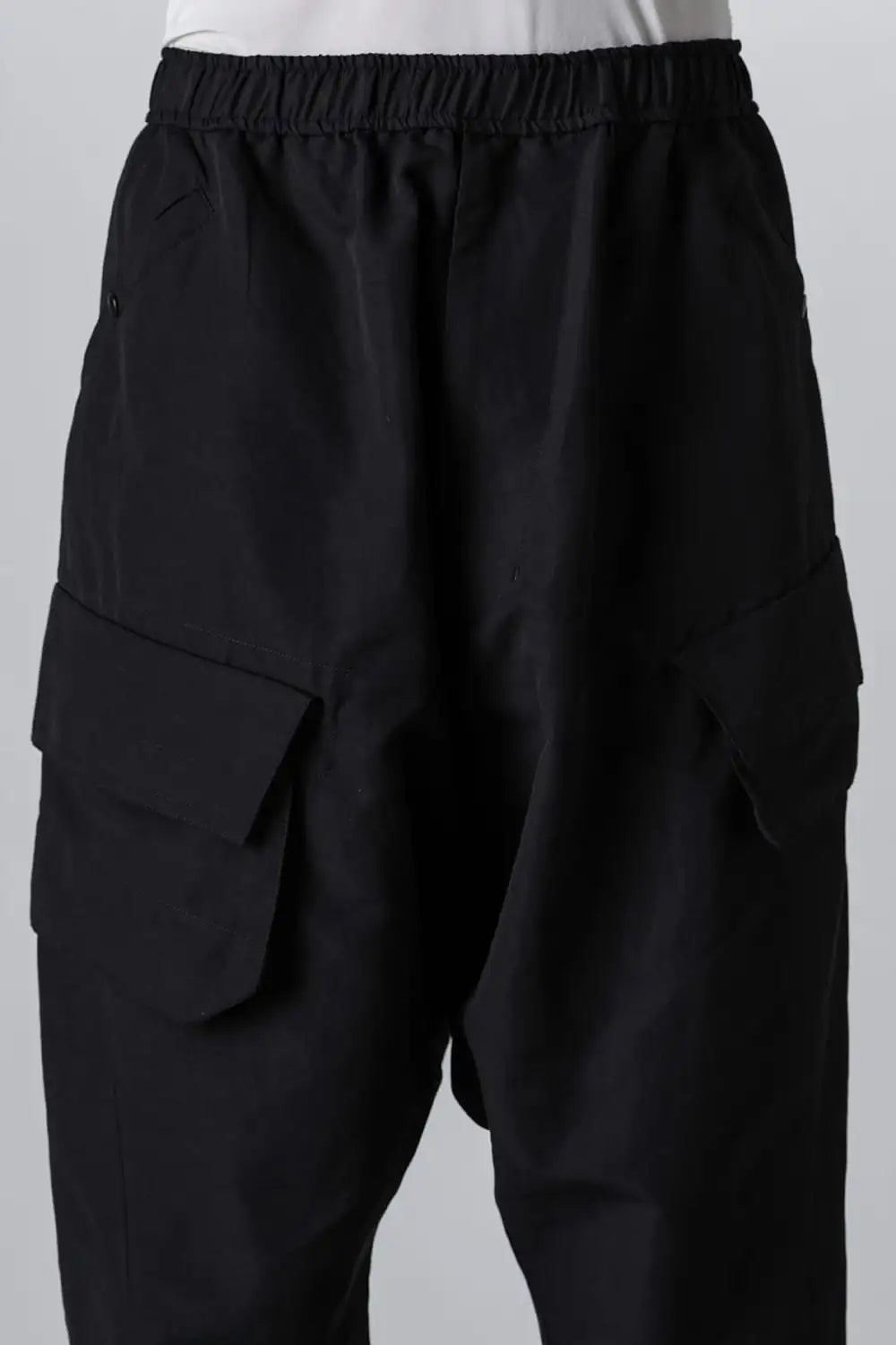 Cotton / Linen Poplin Cargo Crotch Pants