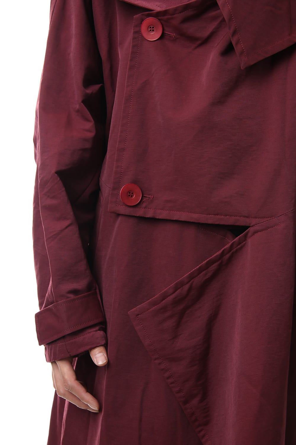 DIVIDED HOODED COAT Ember