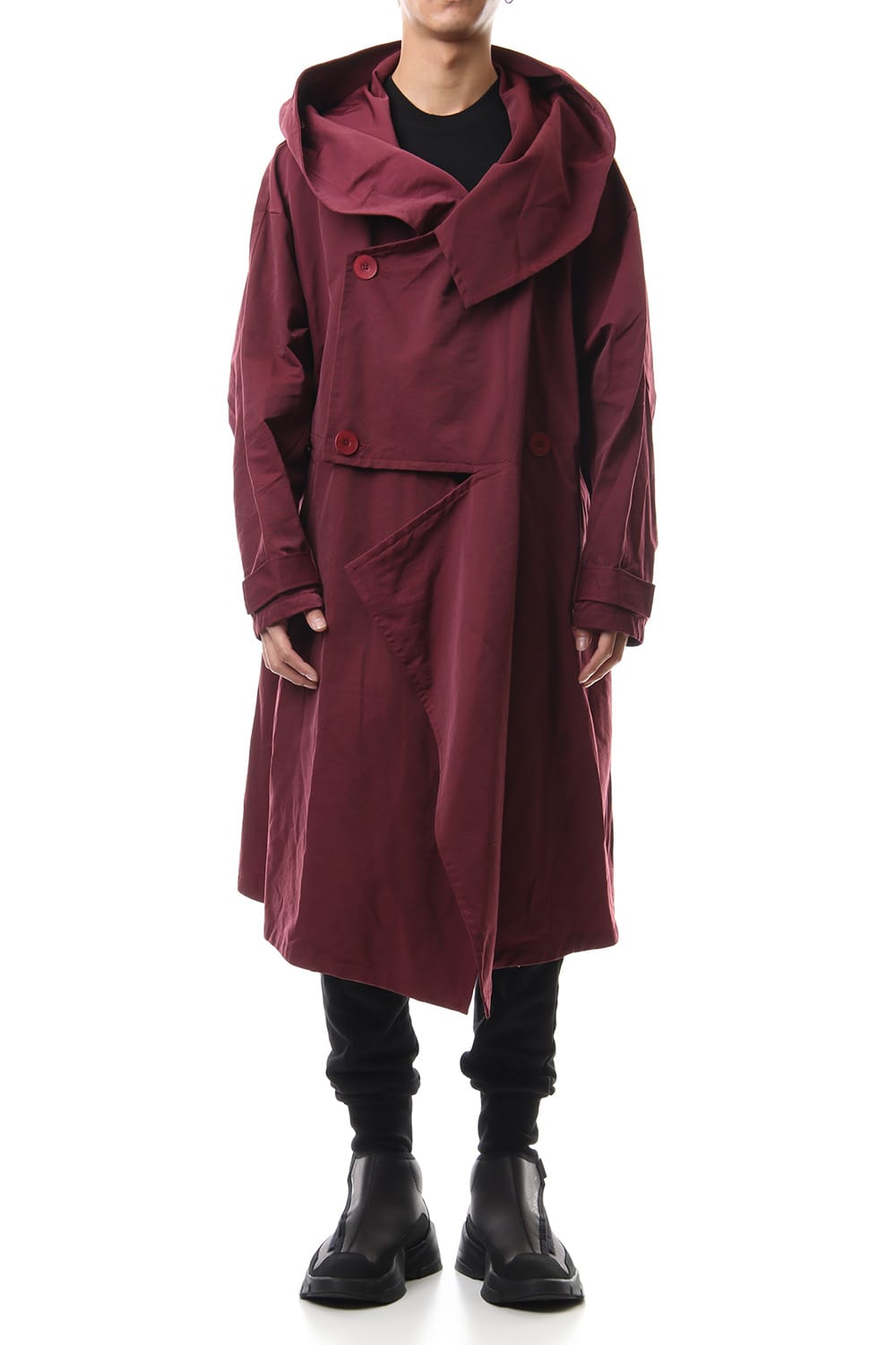 DIVIDED HOODED COAT Ember