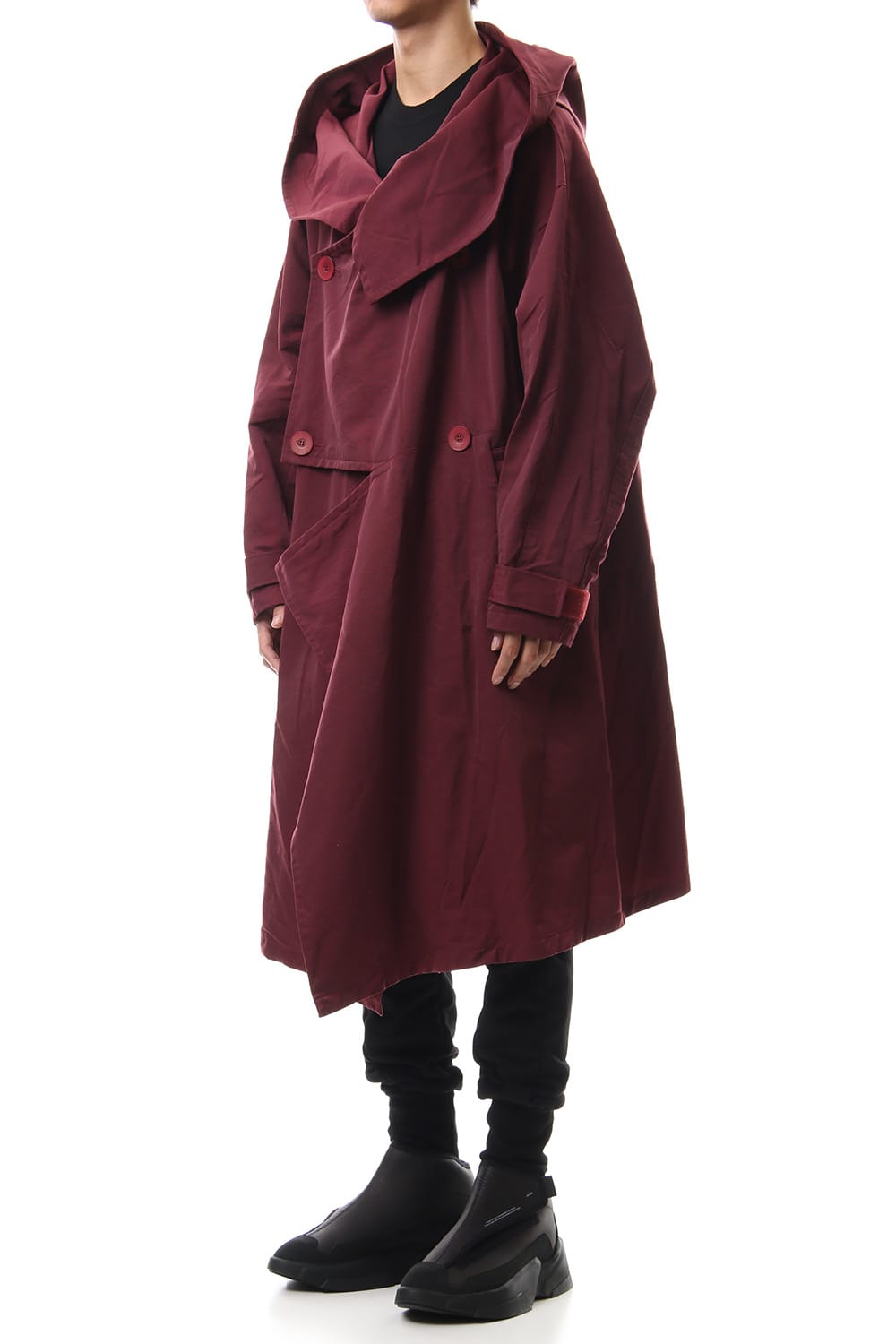 DIVIDED HOODED COAT Ember