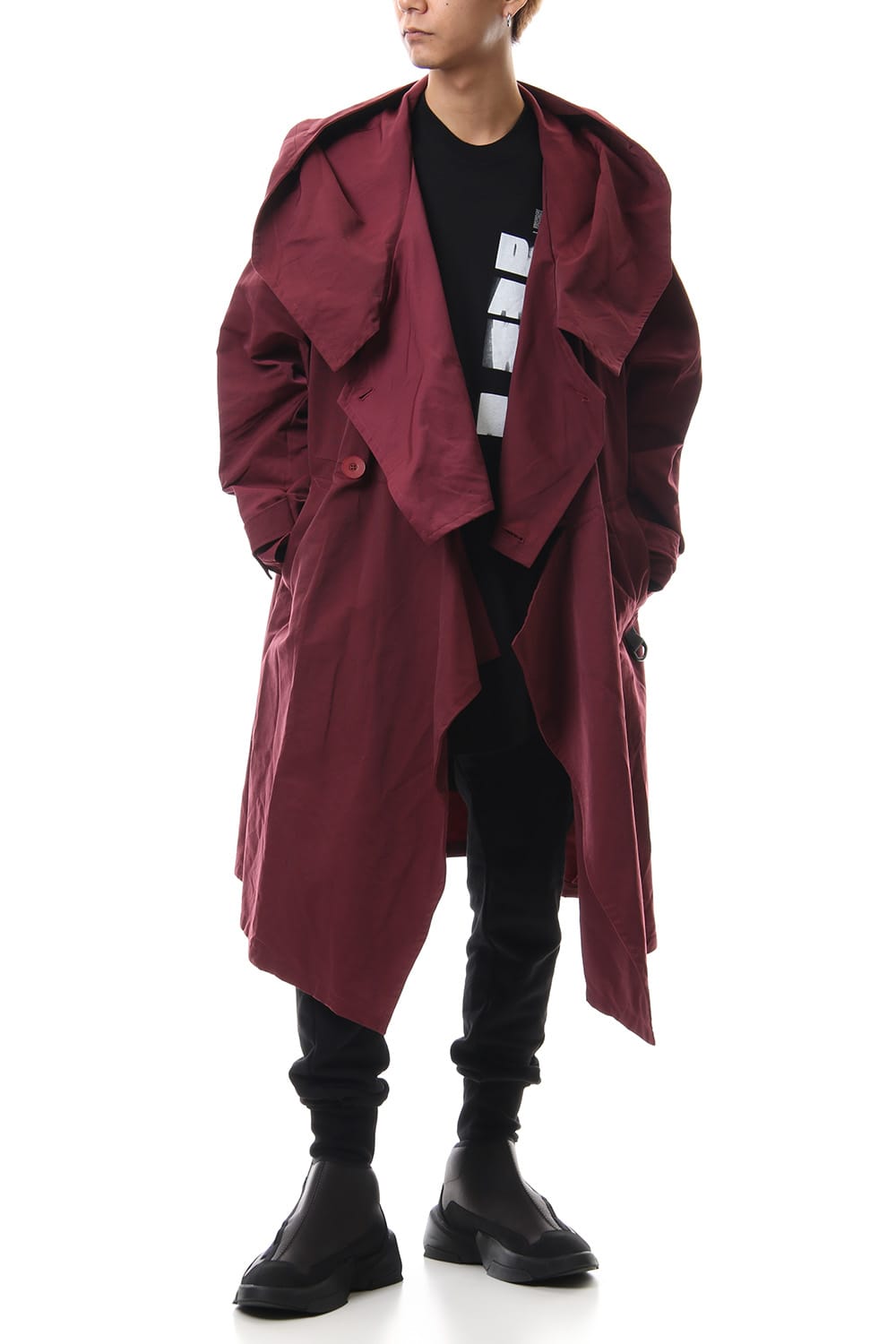 DIVIDED HOODED COAT Ember