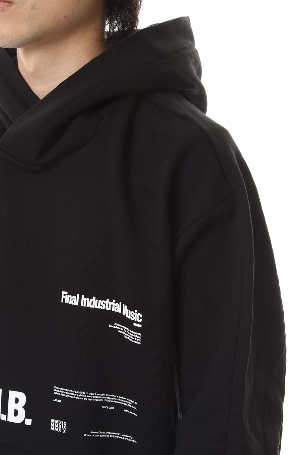 M. B. BIG HOODIE Black