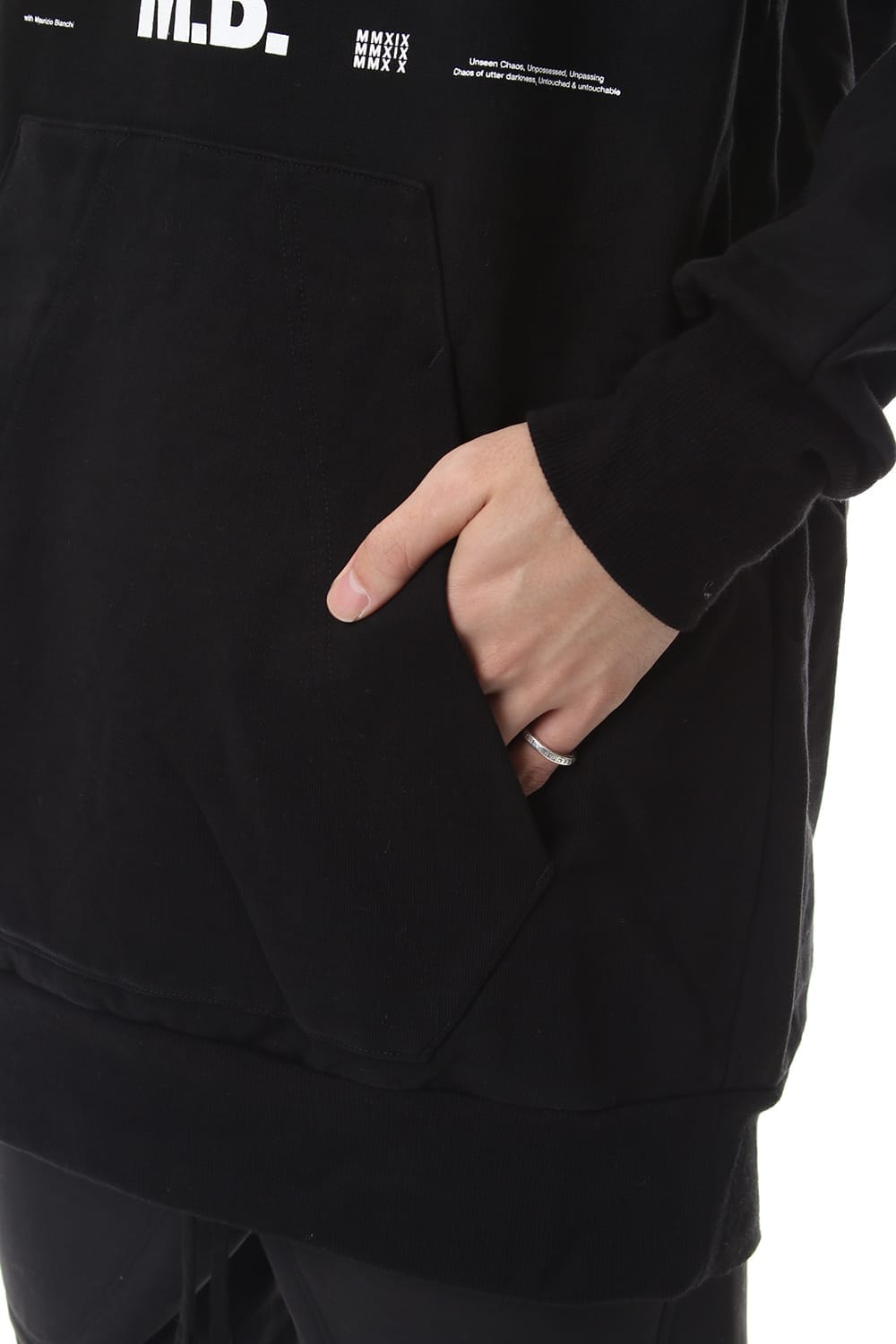 M. B. BIG HOODIE Black