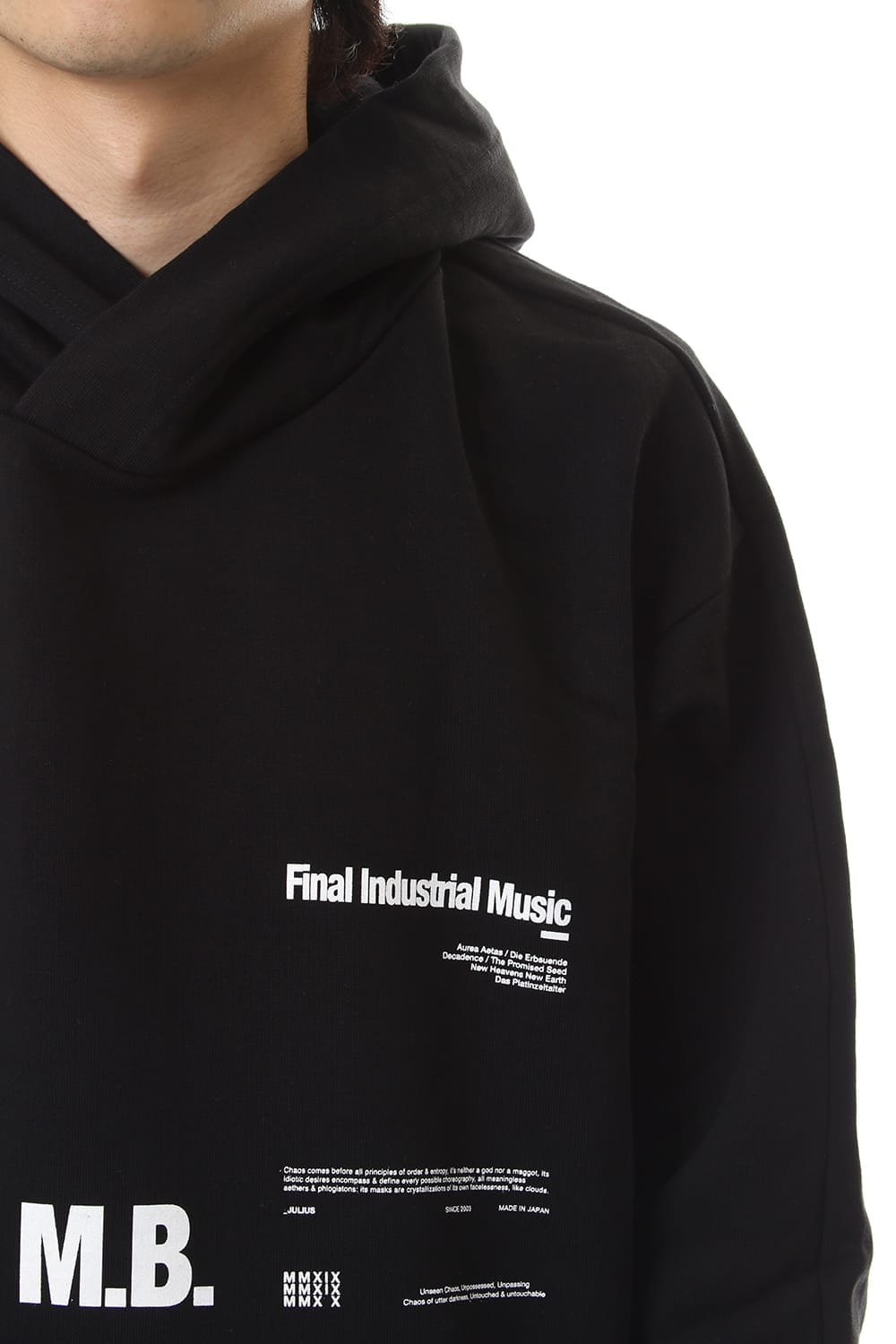 M. B. BIG HOODIE Black