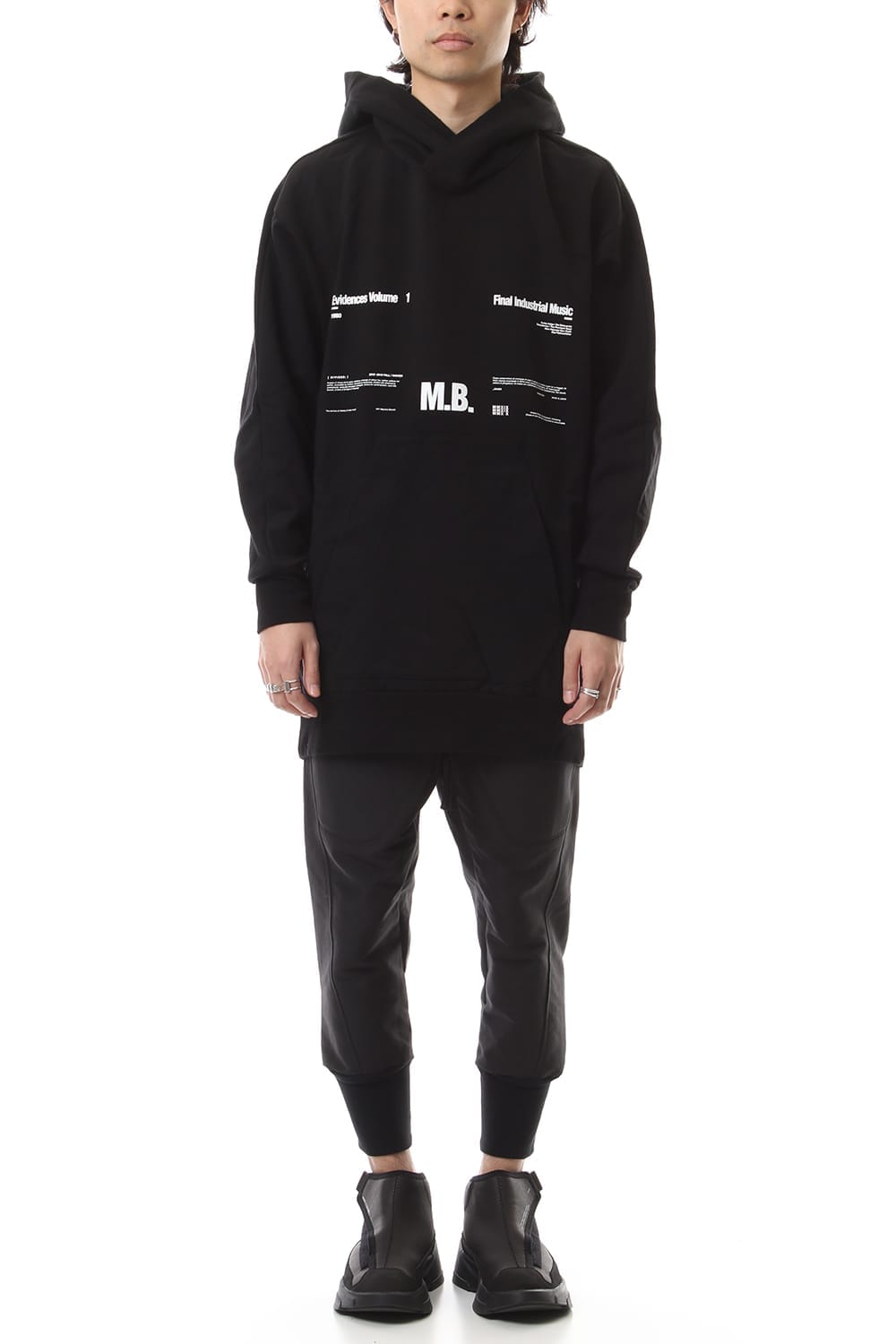 M. B. BIG HOODIE Black