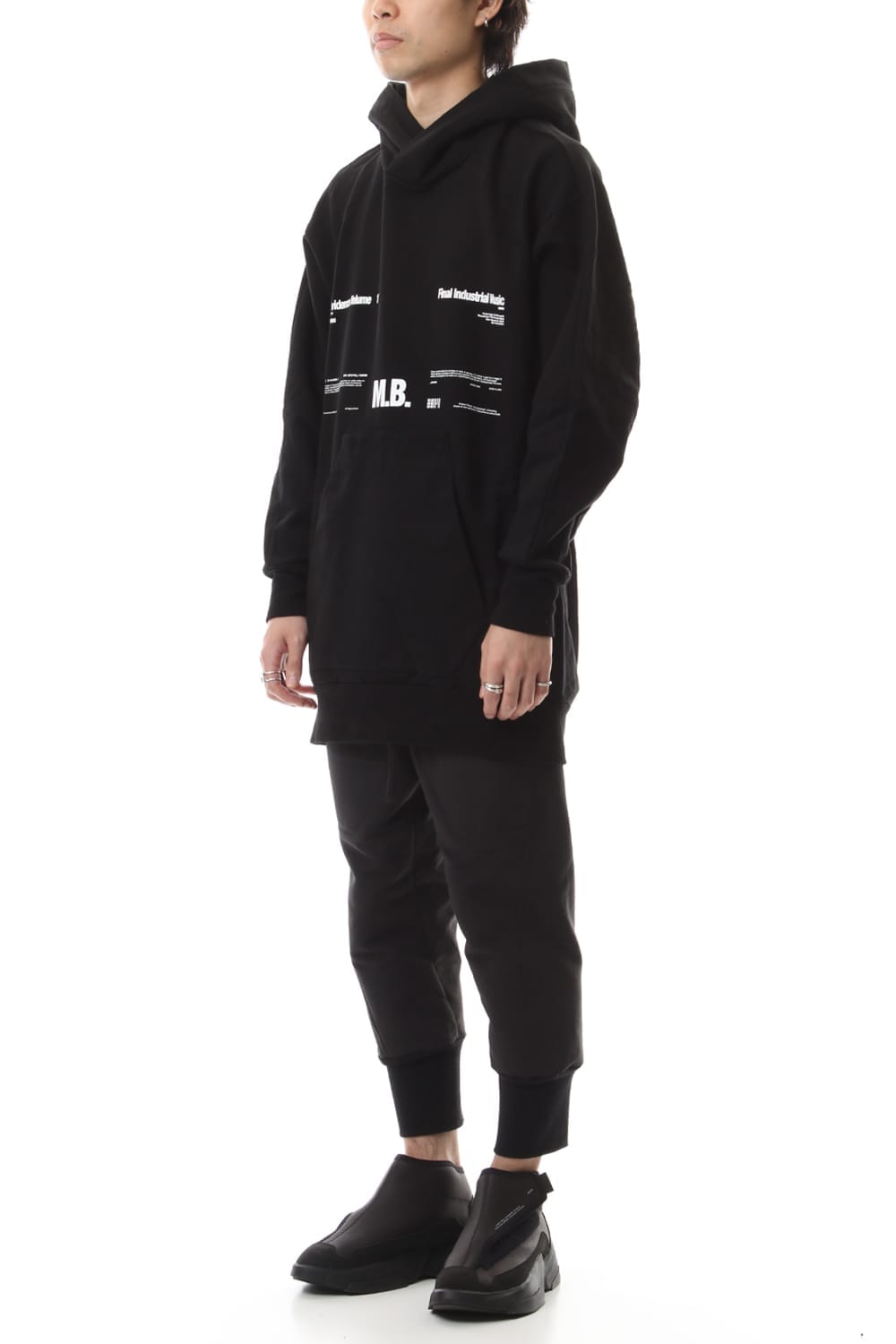 M. B. BIG HOODIE Black