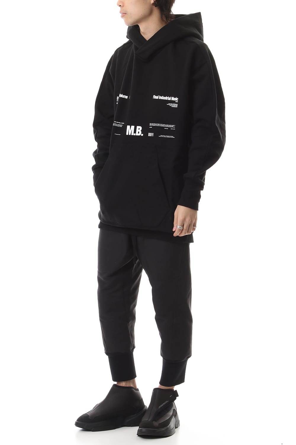 M. B. BIG HOODIE Black