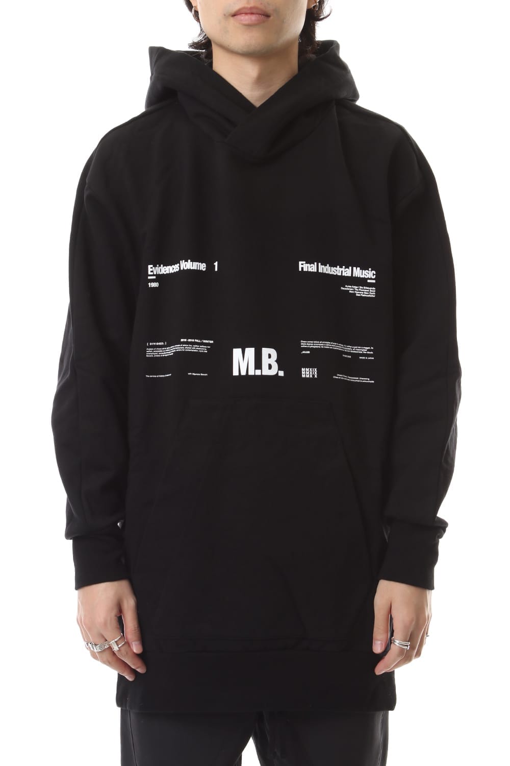 M. B. BIG HOODIE Black