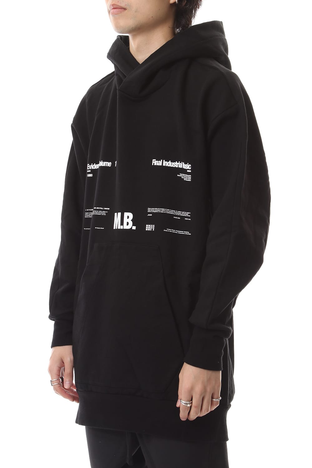 M. B. BIG HOODIE Black