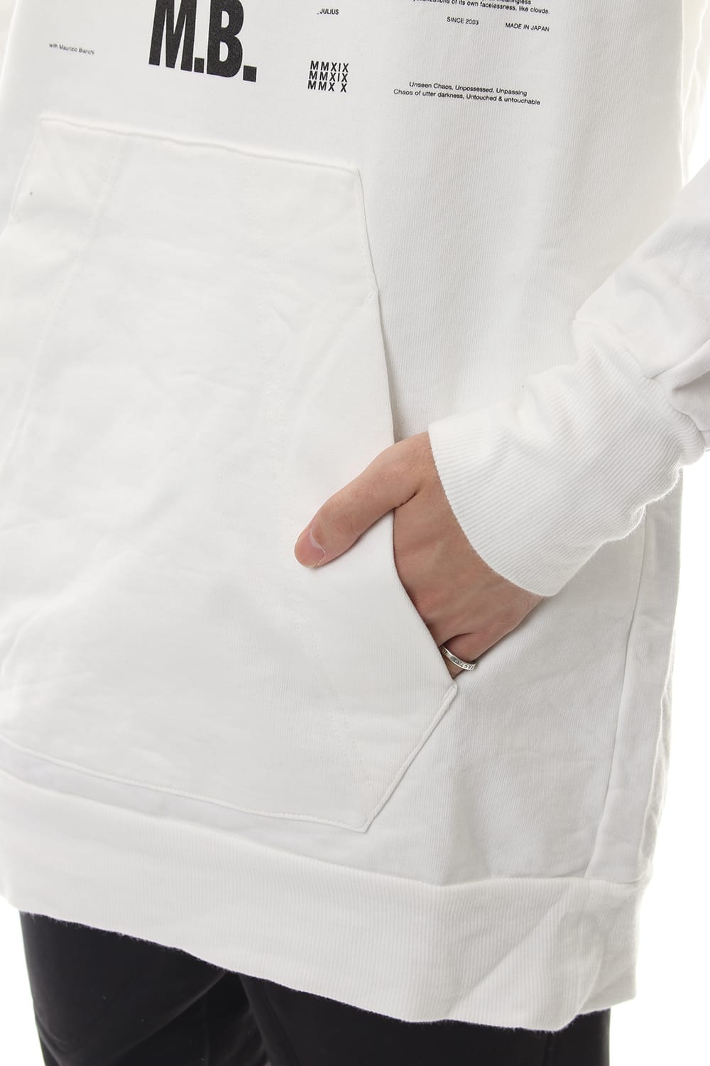 M. B. BIG HOODIE White