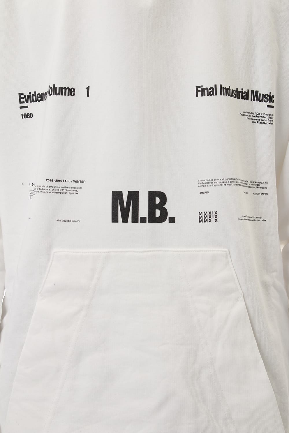 M. B. BIG HOODIE White