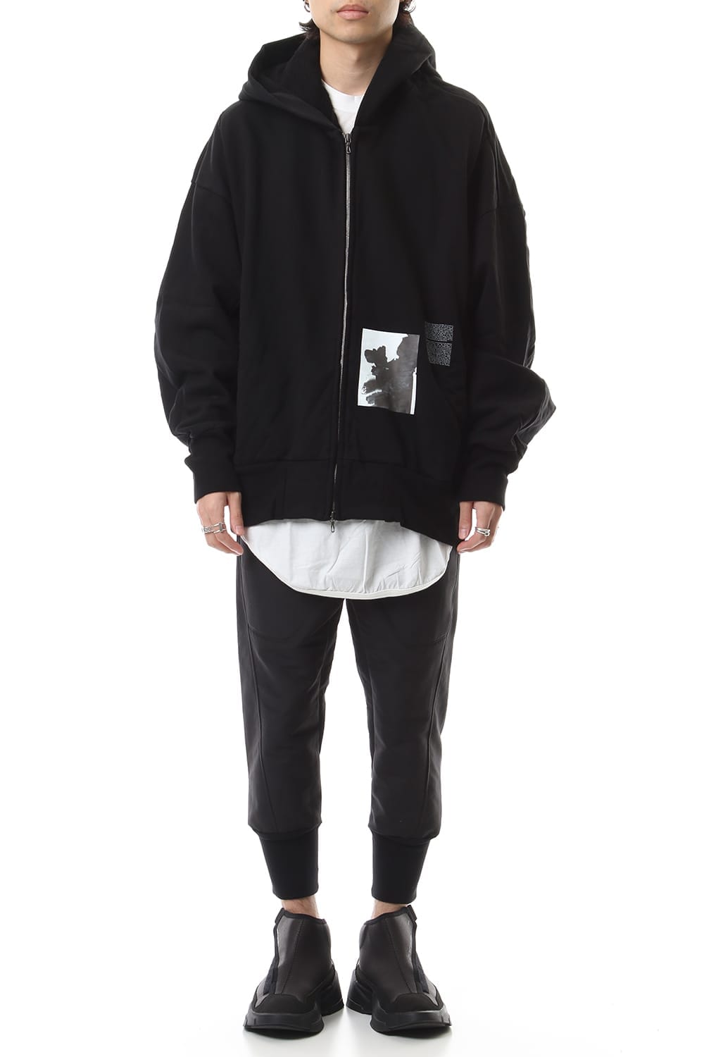 D.A. BALLOON HOODIE Black