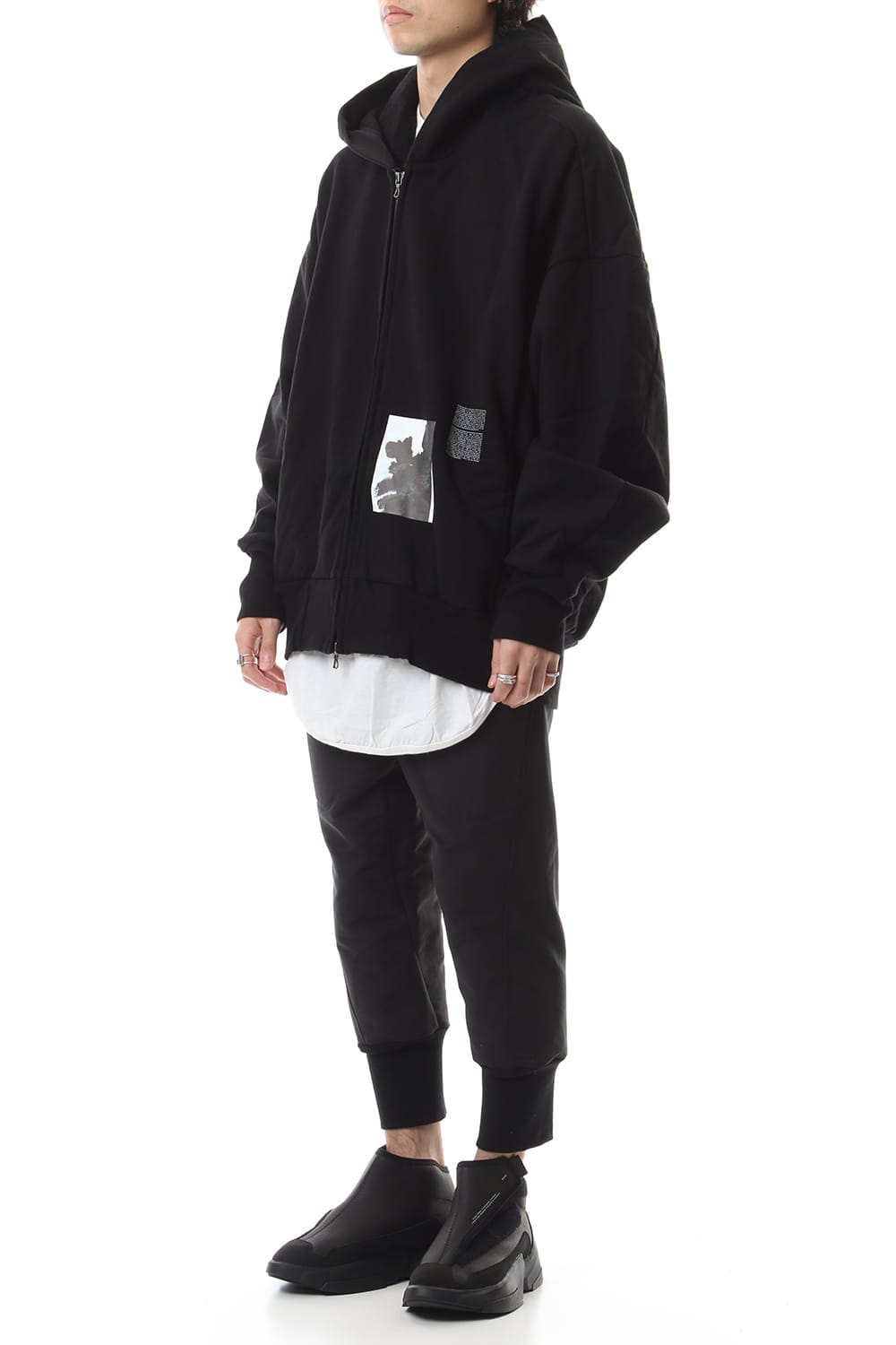 D.A. BALLOON HOODIE Black