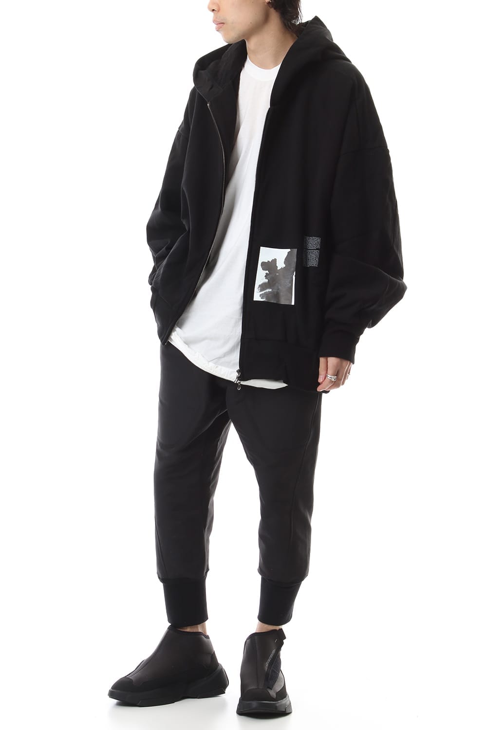 D.A. BALLOON HOODIE Black