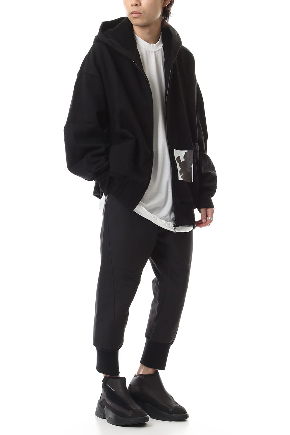 D.A. BALLOON HOODIE Black