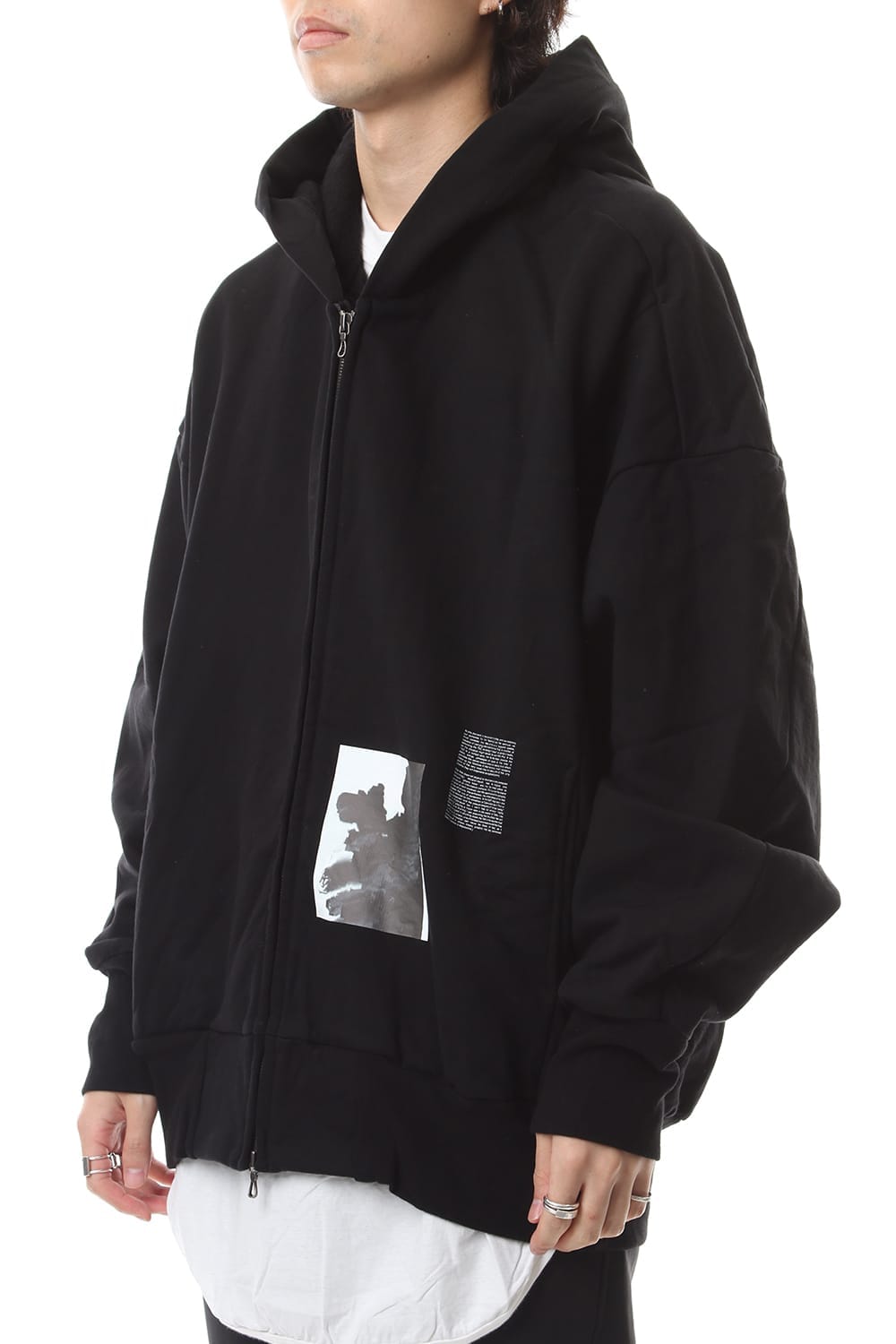 D.A. BALLOON HOODIE Black