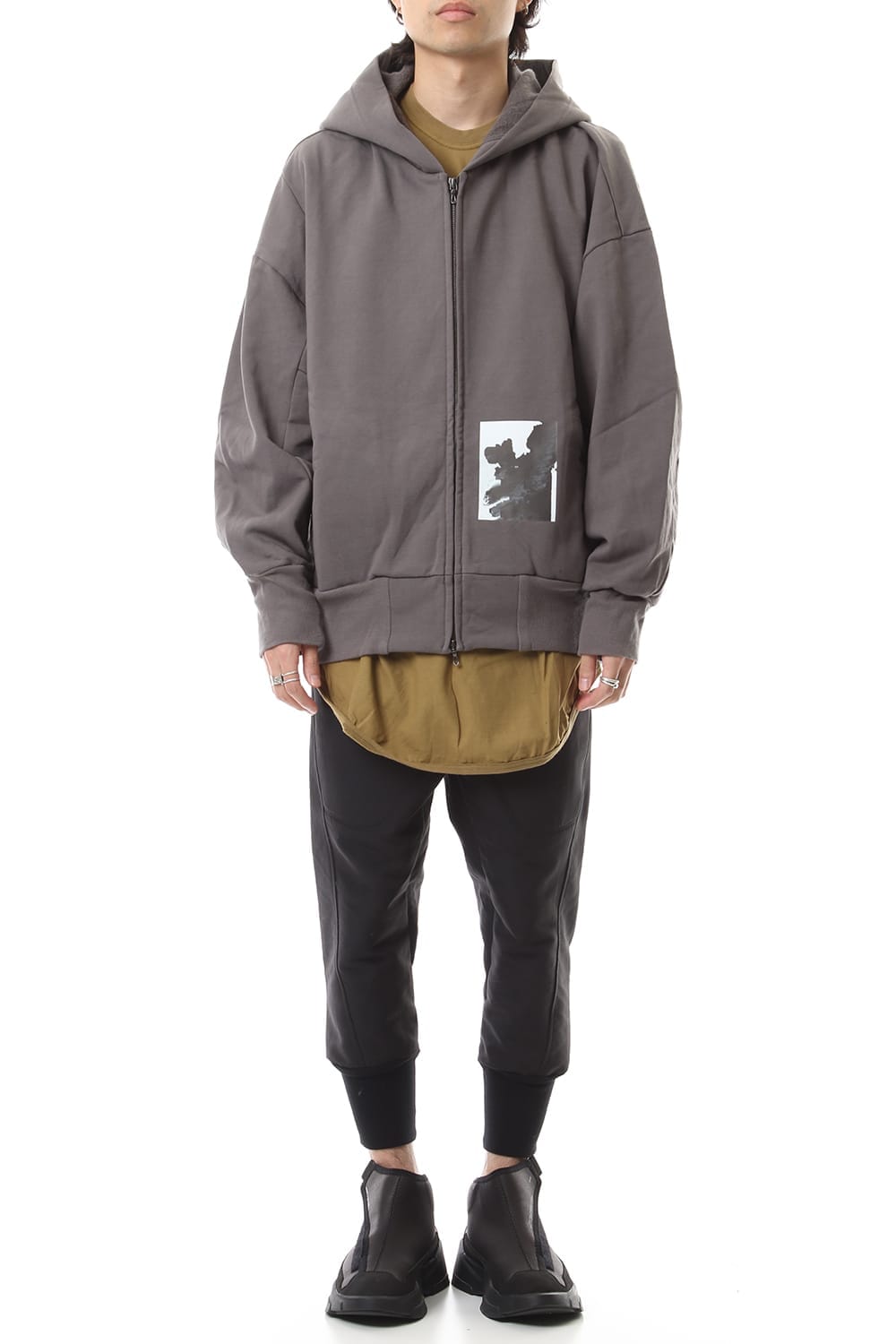 D.A. BALLOON HOODIE Gray