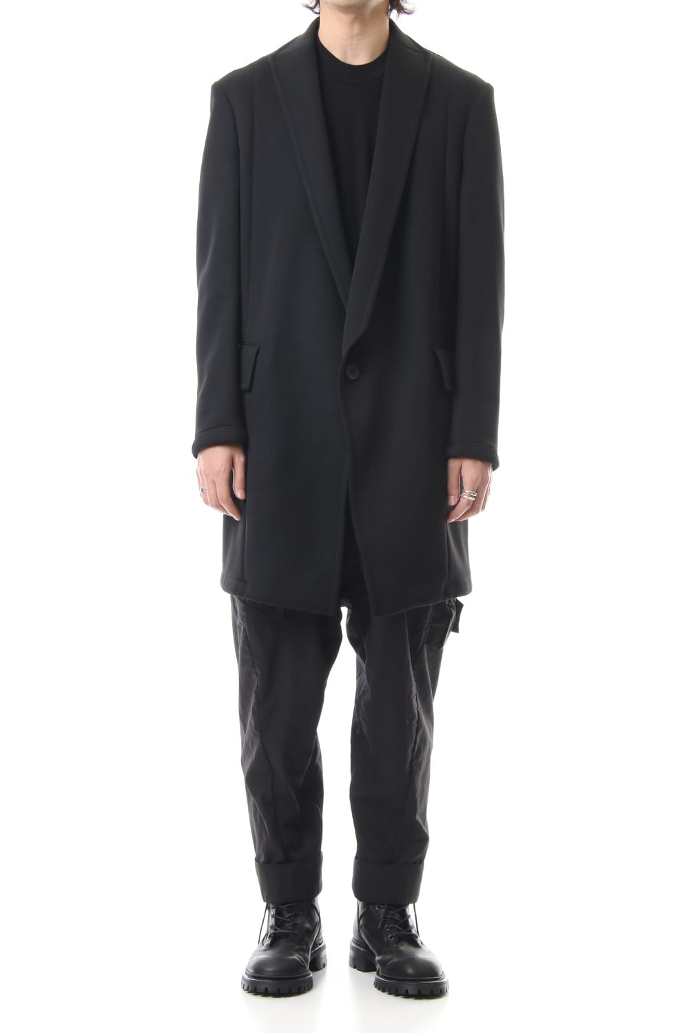 LOZENGE TAILORED COLLAR JACKET