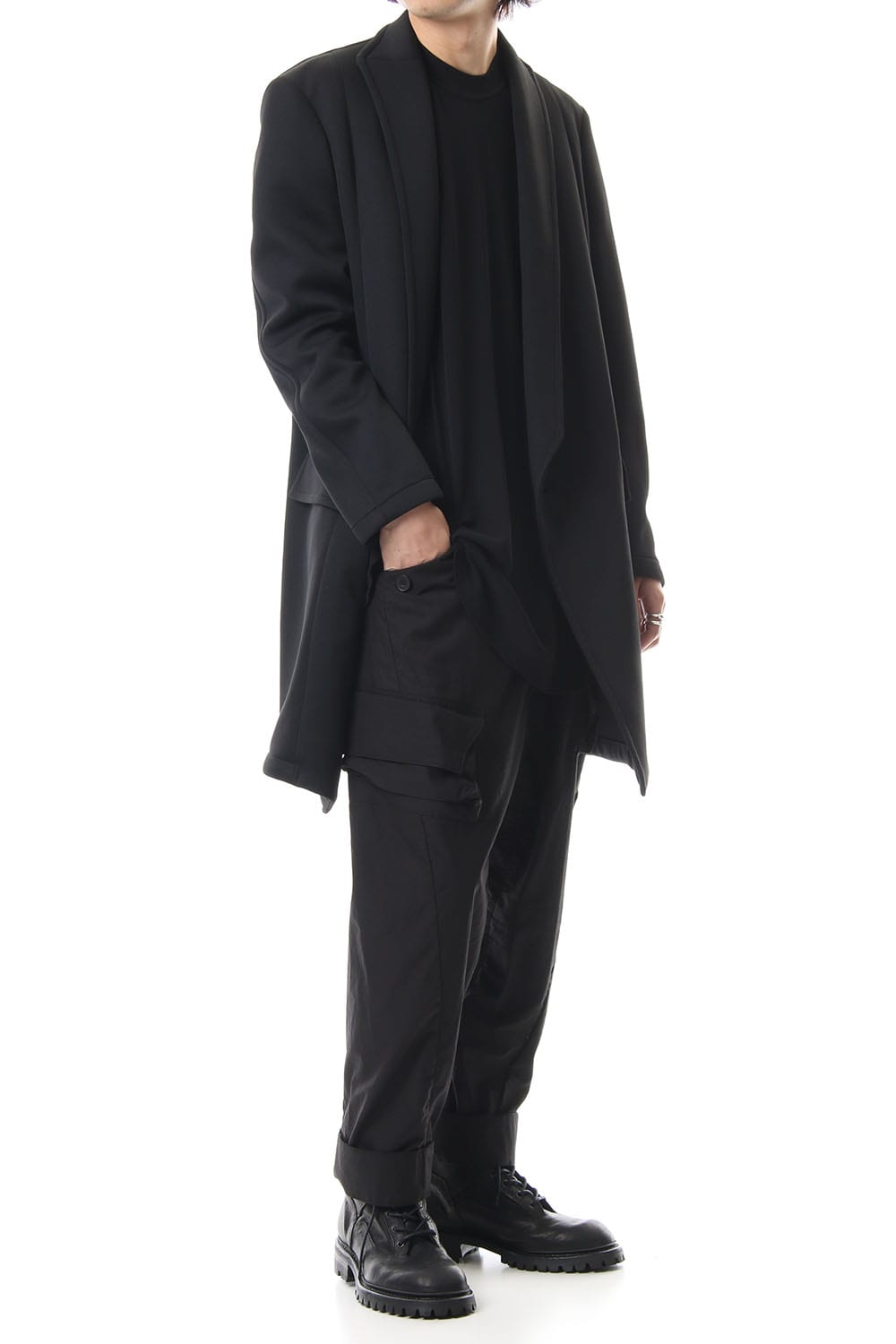 LOZENGE TAILORED COLLAR JACKET