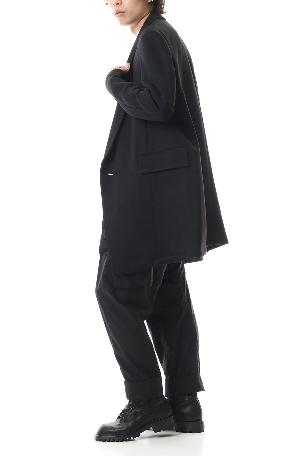 LOZENGE TAILORED COLLAR JACKET