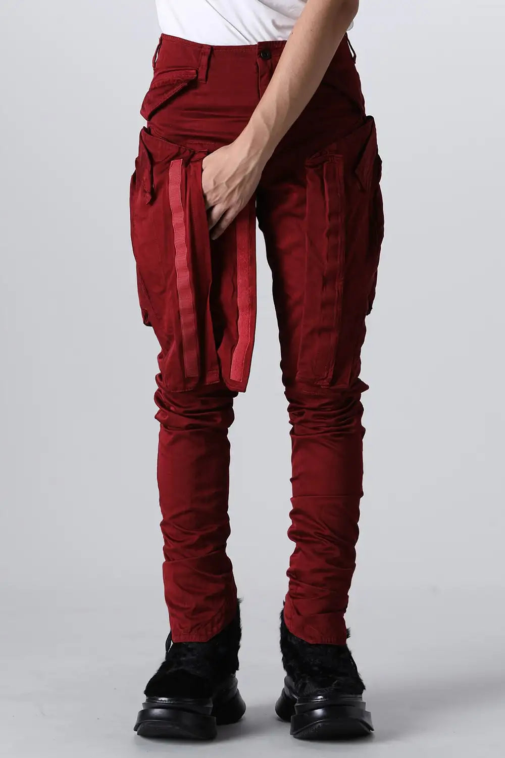 Tactical Skinny Pants  Red