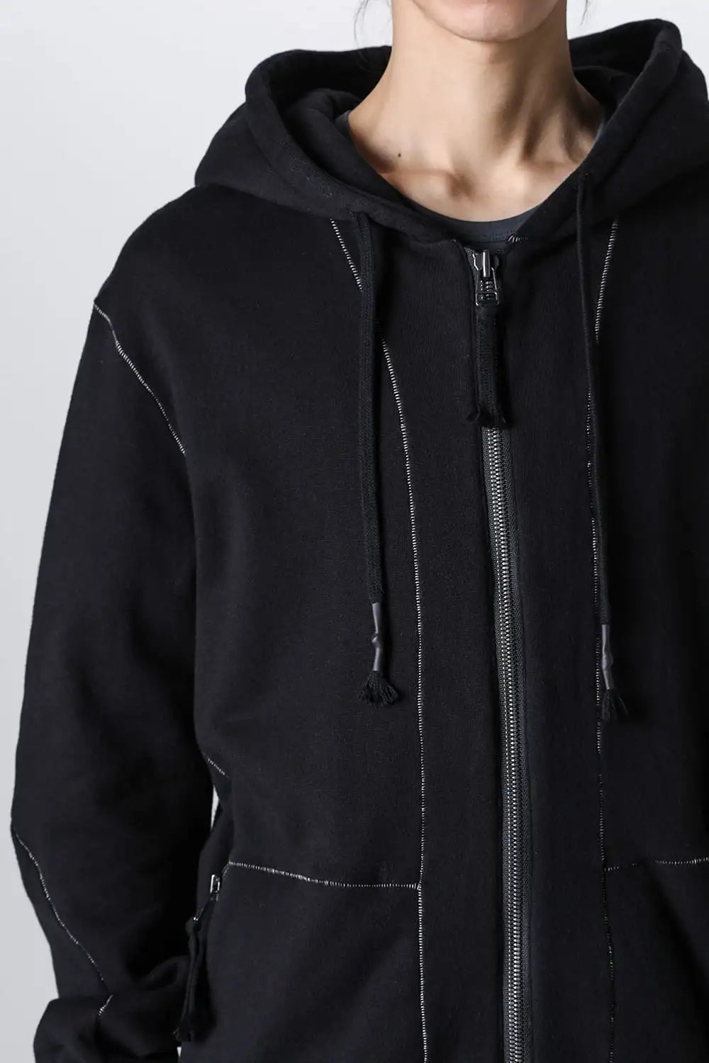 Untwisted Fleece-Lined Hooded Jacket