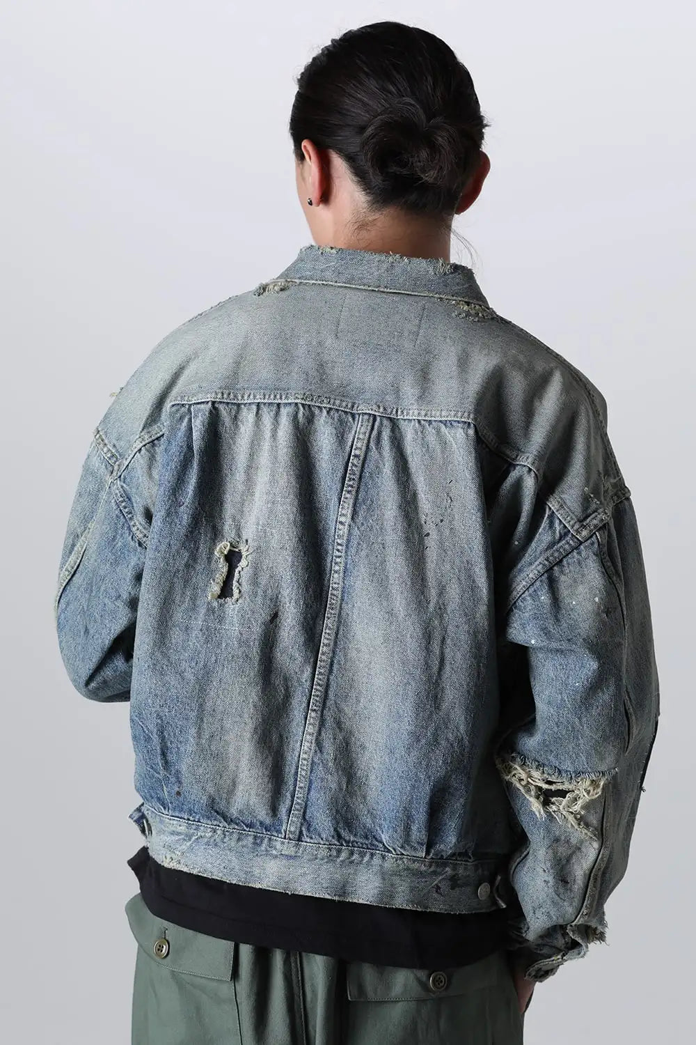 BerBerJin × SAINT Mxxxxxx Damage Denim Jacket