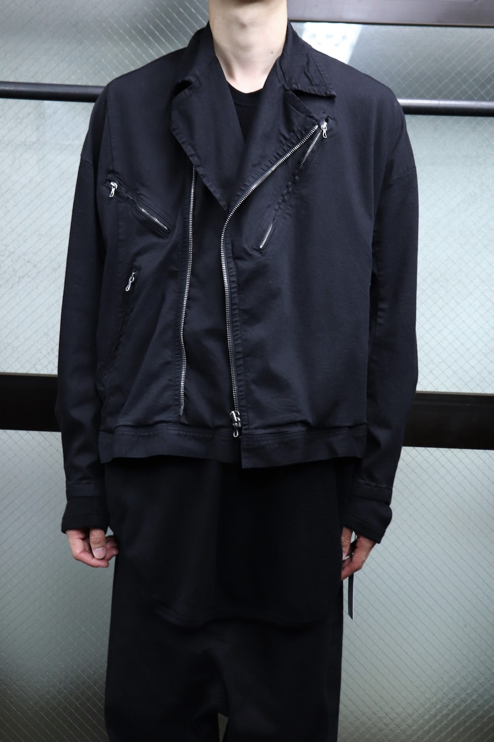 MOTORCYCLE JACKET Black