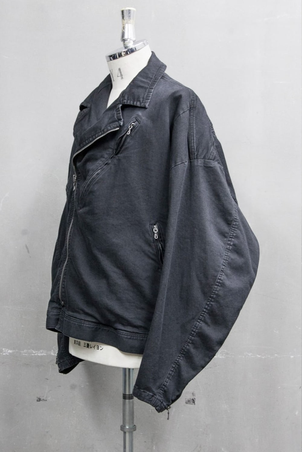 MOTORCYCLE JACKET Charcoal