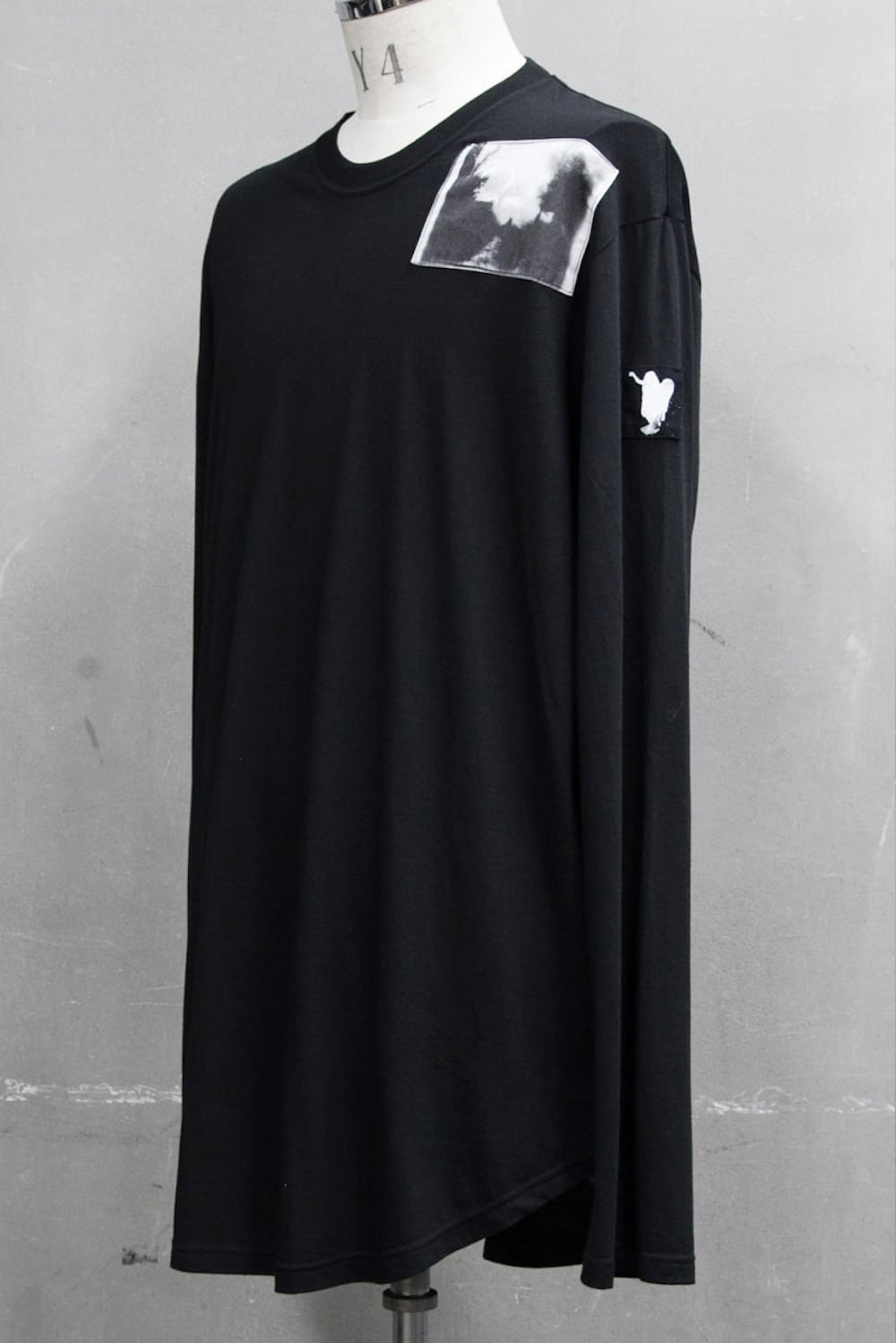 PATCH PRINT SHIRT Black