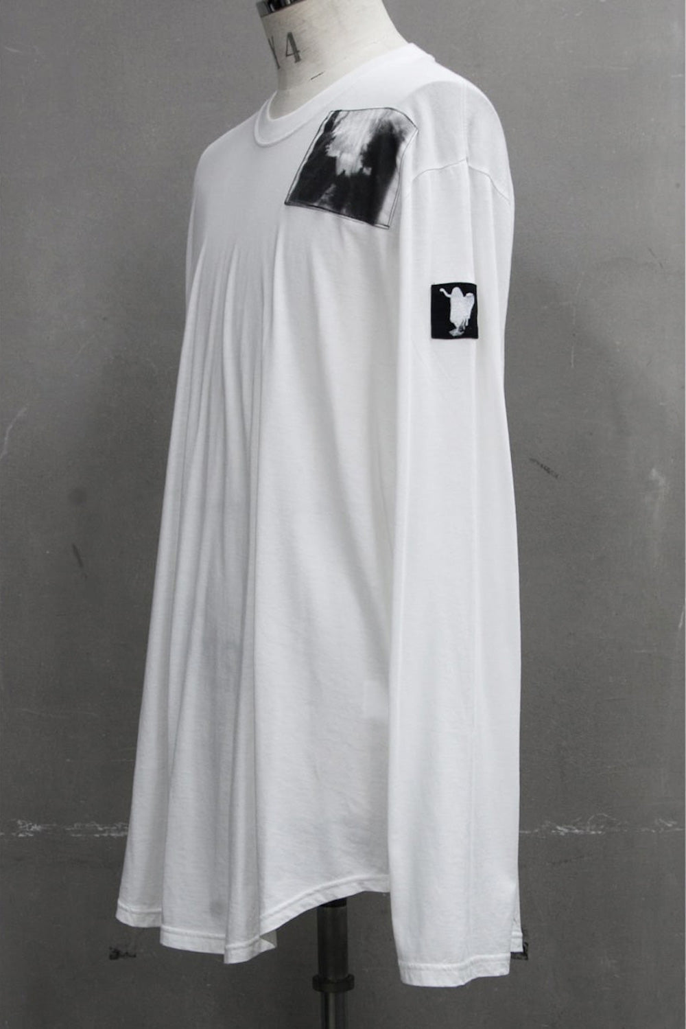 PATCH PRINT SHIRT White