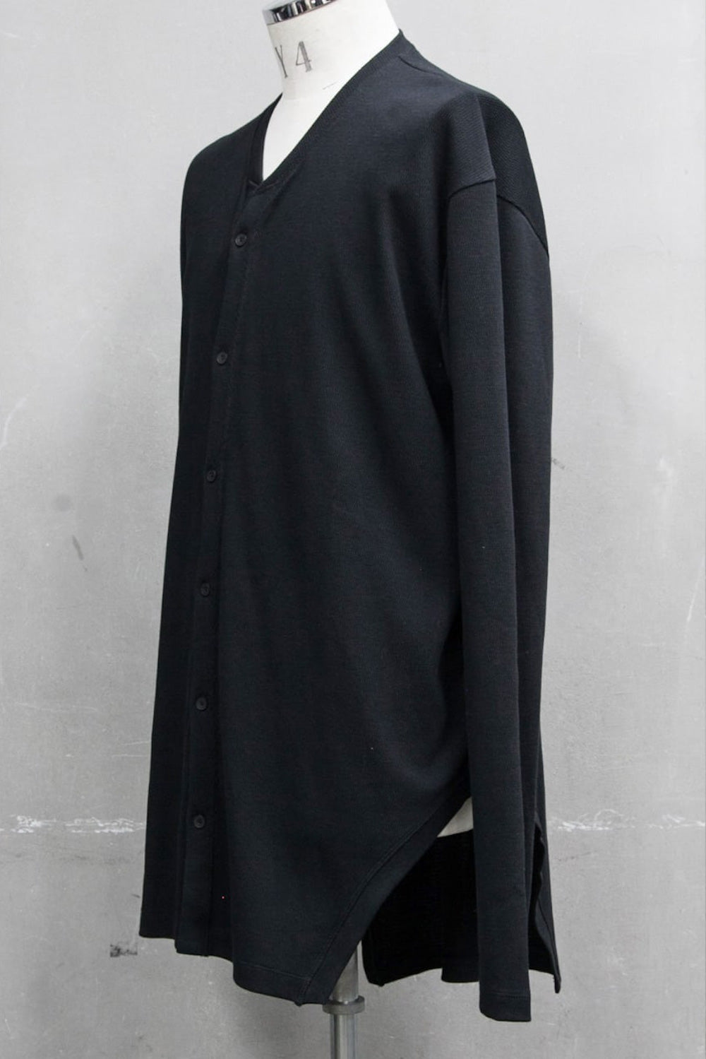 FRAMED HEM CARDIGAN Black