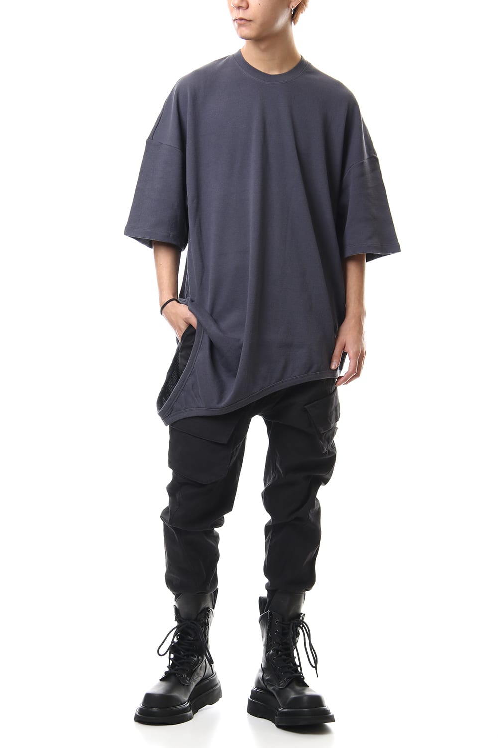 LOOP T-SHIRT Blue Gray