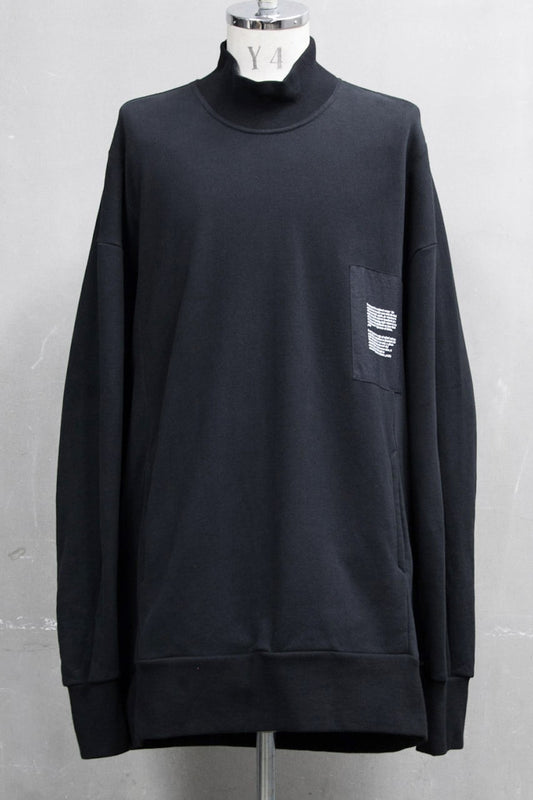 MOCK-NECK PULLOVER Black